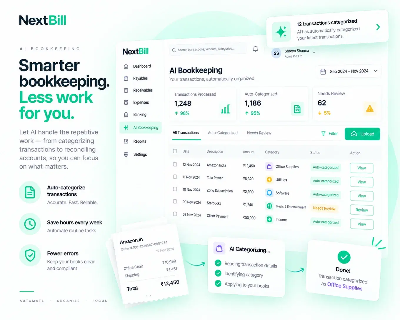 Illustrated ecommerce finance workspace